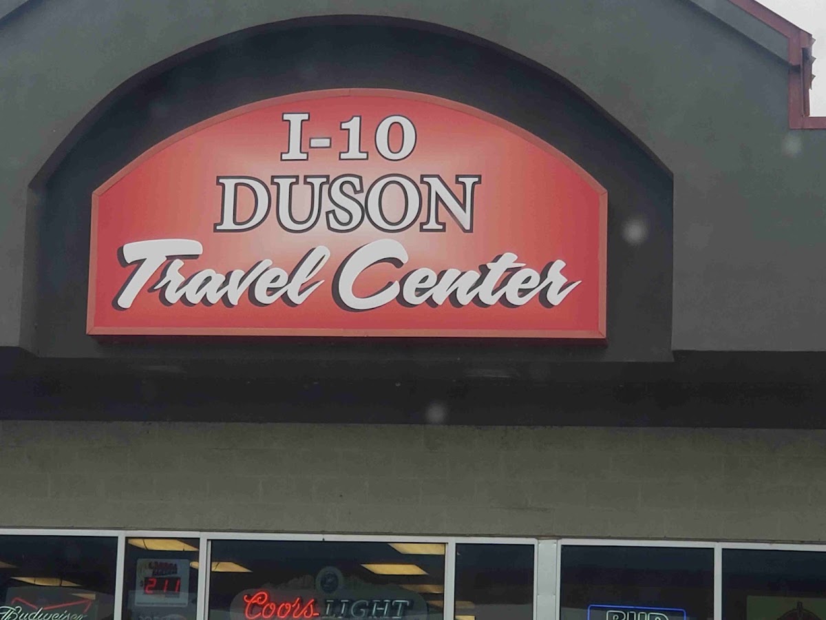 I-10 Duson Travel Center sign